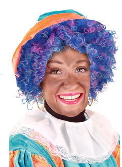 Pruik - Regenboog - Piet - Verstelbare Kap - Kroeshaar