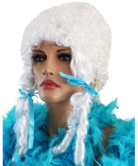 Pruik renaissance New Look Odette Wit - Transparant