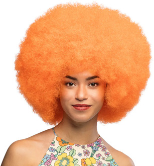 Pruik Sugar Neon Oranje