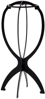Pruiken Stand Portable Opvouwbare Pruik Houder Ondersteuning Display Stand Haar Accessoires Zwart Folding Stabiel Pruik Display Stand Houder # Y30