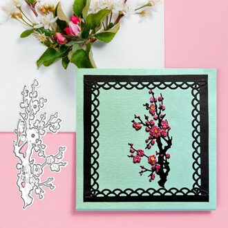 Pruimenbloesem Stansmessen Diy Scrapbooking Embossing Papier Wedding Album Stencil Voor Huishoudelijke Living Kamers Decoratie