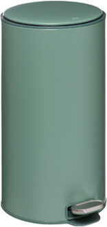 Prullenbak|pedaalemmer - groen - metaal - 30 liter - 62 cm