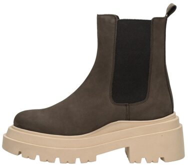 PS Poelman Chelsea Boots Donkerbruin - 38
