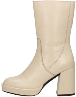 PS Poelman Enkellaarsjes Hak Gebroken wit - 36