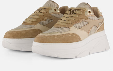 PS Poelman Jana Sneakers beige Leer - 37,39