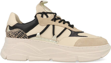 PS Poelman Jilly LPJILLY-09POE1 Beige / Zwart-38 maat 38