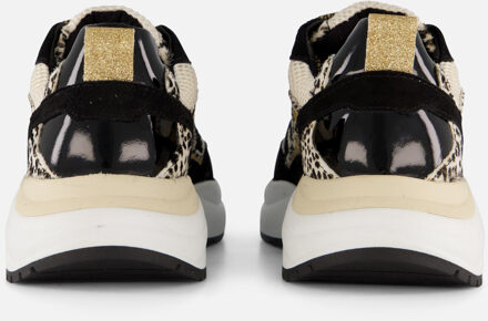 PS Poelman Sneakers zwart Textiel - 36,37