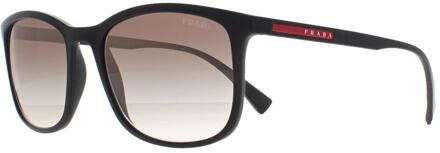 PS01TS DG00A7 zwart rubber grijs gradiënt zonnebril - One Size