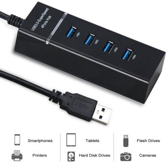 Ps4/Ps4 Slim/Ps4 Pro Hub,4 Port Usb 3.0 Hub High Speed Usb-kabel Voor PS4/PS4 Slim/Ps4 Pro//Xboxone/XBOX360