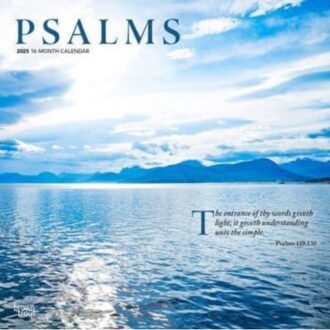 Psalms 2025 12 X 24 Inch Monthly Square Wall Calendar Plastic-Free - Browntrout