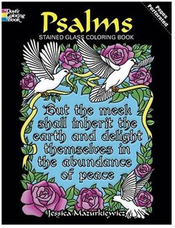 Psalms Stained Glass Coloring Book - Mazurkiewicz, Jessica