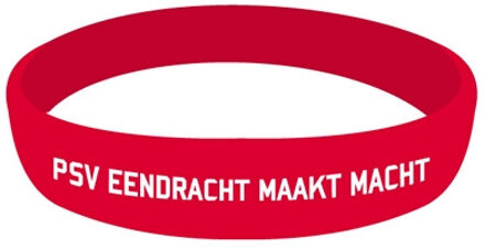 PSV Armbandje psv rood rubber