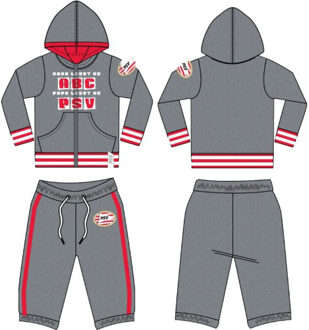 PSV baby joggingpak grijs, maat 86/92