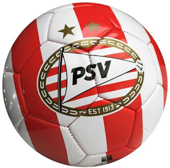 PSV bal leer rood/wit since 1913, maat 5