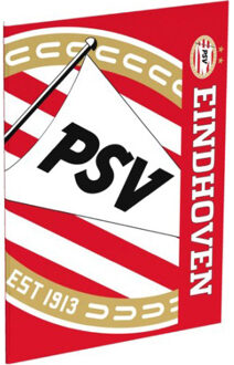 PSV Schrift psv rood/wit blow A5 gelijnd 3-pack