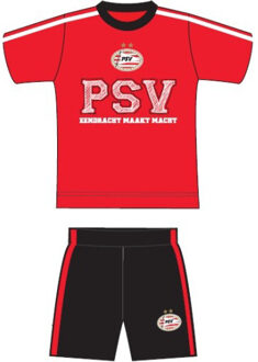 PSV shortama rood/wit, maat 140