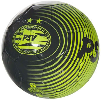 PSV voetbal away 2017/2018 leer antraciet/geel 25 cm