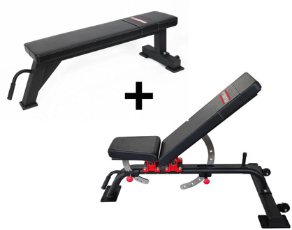 PTessentials PRO Bench Combo - PRO Adjustable en Flat Bench