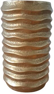 PTMD Bloempot Lodas Gold 12x12x20cm goud