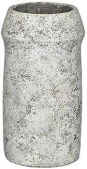 PTMD Bloempot Nimma grijs 16x16x30cm