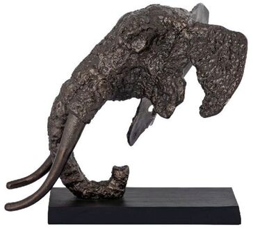 PTMD Deco object Olifant Iriss - 46x47x47 cm - Aluminium - Messing