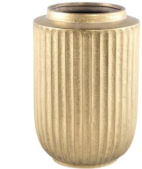 PTMD Harris Bloempot - 24x24x36 cm - Keramiek - Goud