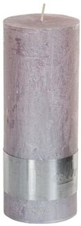 PTMD Kaars Metallic Zacht Roze - 18 x 7 cm