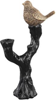 PTMD Rezza Kandelaar Vogel - 20 x 8 x 32 cm - Metaal - Goud