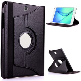 Pu Csae Voor Lg G Pad 8.3 V500 G Pad 8.3 "V510G Pad 8.3 Tablet Case 360 Roterende beugel Flip Stand Leather Cover V500-zwart
