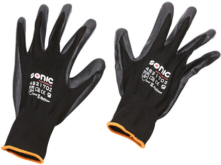 PU-flex werkhandschoen zwart maat 9 (L) 4821702