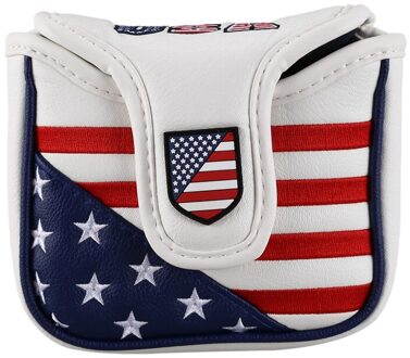 Pu Golf Mallet Putter Covers Headcover Synthetisch Leer Waterdichte Grip Bescherm Headcover Putter Cover Headcover Voor Blade