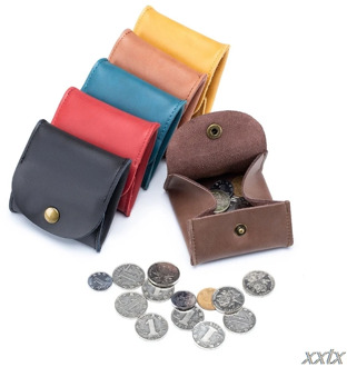 PU Leather Coin Purse Earbuds Earphone Holder Pouch for Women Men Small Wallet Change Pouch Organizer