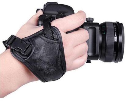 Pu Leather Hand Grip Houder Camera Strap Soft Wrist Strap Met Een Schroef Gat Voor Canon/Nikon Slr Camera medeplichtige