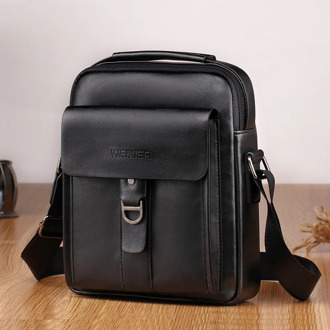 PU Leather Handbag Casual Men Shoulder Bag Vintage Crossbody Bags High Quality Male Bag Capacity Men Messenger Bags Tote Bag