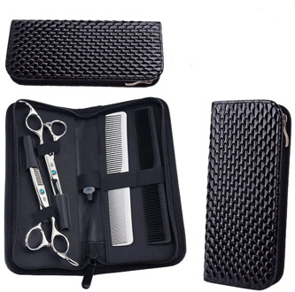 Pu Leather Salon Hair Stylist Scissor Bag Hairdressing Tools Case Professional Barber Hair Comb Shear Pouch Holder