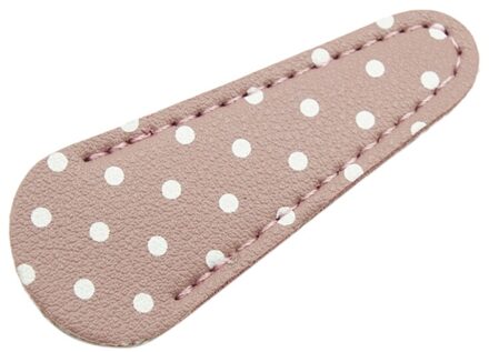 Pu Lederen Borduurwerk Schaar Schede Cover Kapper Kappers Scharen Holster Beschermende Opslag diep roze