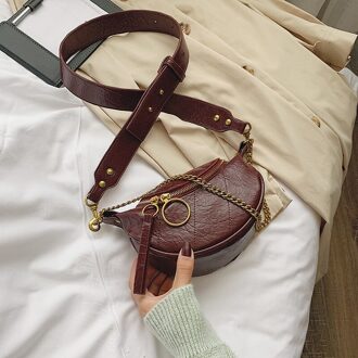 Pu Lederen Crossbody Tassen Voor Vrouwen Ketting Kleine Schouder Eenvoudige Dame Handtassen En Portemonnees Bolsos rood vrouw