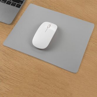Pu Lederen Muismat Laptop Computer Bureau Mat Thuis Kantoor Waterdicht Anti-Slip Modern Toetsenbord Pad Schrijven Mat Gaming muismat grijs