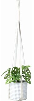 Pu Lederen Plant Pot Hanger Moderne Opknoping Planter Voor Muur Indoor Huis Planten Cactus En Succulent Opknoping Plant Holder wit