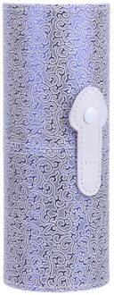 Pu Lederen Travel Make-Up Kwasten Penhouder Opslag Lege Houder Cosmetische Borstel Tas Borstels Organizer Make Up Gereedschap Printed patroon