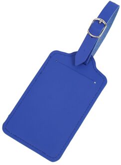 Pu Leer Bagagelabel Reizen Accessoires Effen Kleur Koffer Tas Accessoires Naam Id Adres Huwelijksuitnodiging Label LT28A donker blauw