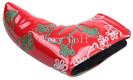 PU Leer Kikker Putter Headcover Blade Golf Headcover 7 Kleuren Beschikbaar rood