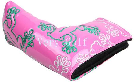 PU Leer Kikker Putter Headcover Blade Golf Headcover 7 Kleuren Beschikbaar roze