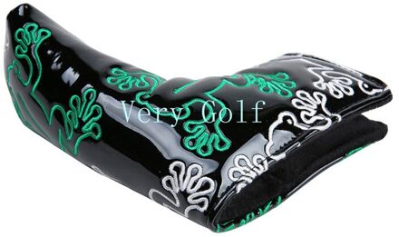 PU Leer Kikker Putter Headcover Blade Golf Headcover 7 Kleuren Beschikbaar zwart
