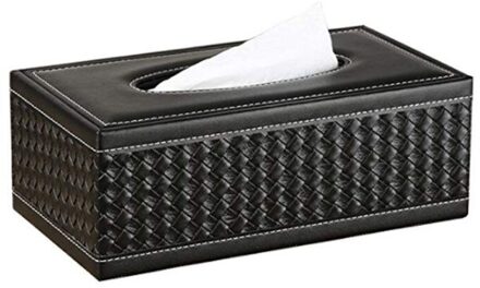 Pu Leer Tissue Box Houder Rechthoekige Servet Houder Papier Case Dispenser