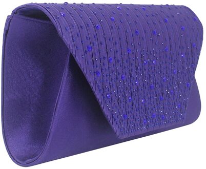 Pu Leer Vrouwen Schoudertas Vrouwelijke Portemonnee Diamanten Handtassen Meisje Mini Crossbody Tas Vintage Kleine Mini Flap Bolsos Paars