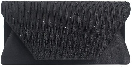 Pu Leer Vrouwen Schoudertas Vrouwelijke Portemonnee Diamanten Handtassen Meisje Mini Crossbody Tas Vintage Kleine Mini Flap Bolsos zwart