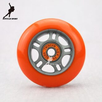 ! PU Skates Wiel, Skate board Slalom Remmen Rolschaatsen Schoenen Wiel Set, 72 76 80mm 85A Chirstmas 76MM