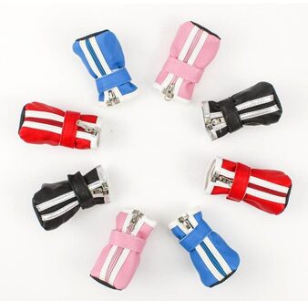 Pu Waterdichte Hond Schoenen Winter Warm Pet Dog Laarzen Regen Sneeuw Booties Antislip Schoeisel Voor Kleine Meduim Grote honden 1