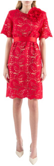 Pua lange korte jurk Doris S , Red , Dames - Xl,L,M,S,Xs